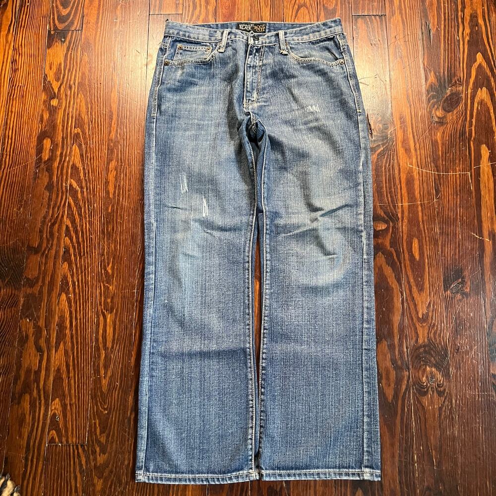 Bailey's Point Black 34x32 Y2K Jeans Blue Bootcut